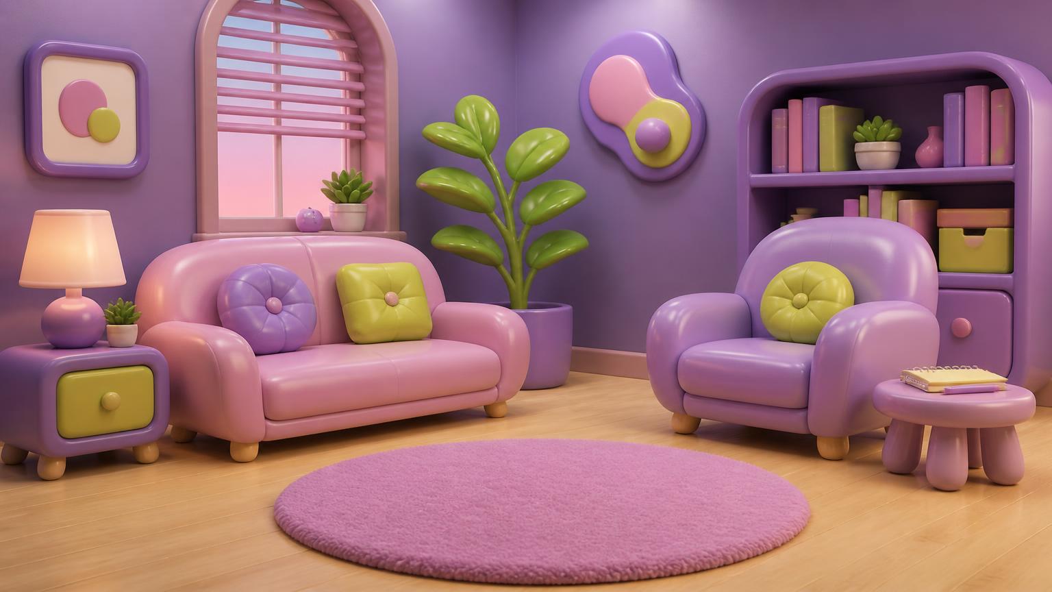 Consulta de psicología con sofá y sillón